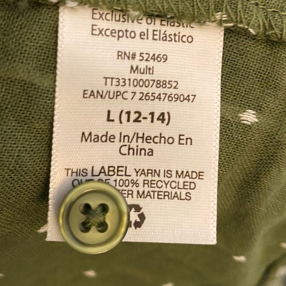 🎉SALE🎉$7 or 2 for$10🎉Time‎andTru,large12/14, long sleeve button down, scoop-neck - Picture 8 of 9